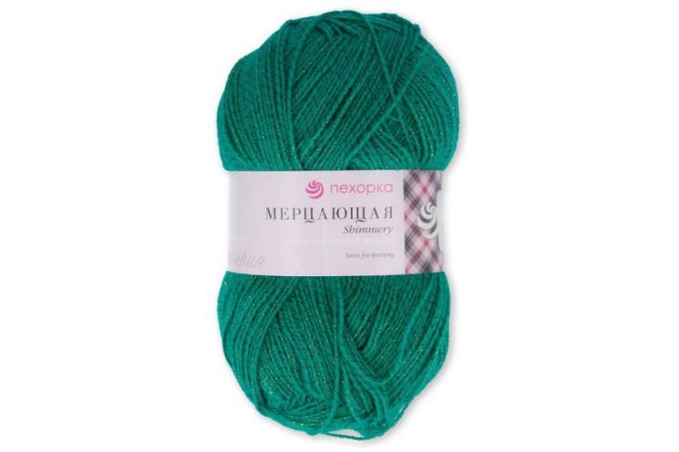 Пряжа ПЕХОРКА Мерцающая // 024 // 742 // Бильярд