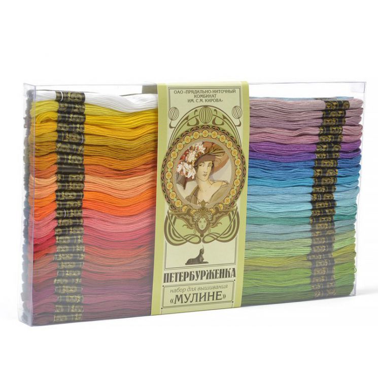 Набор мулине  100 цветов (10м) "Петербурженка"