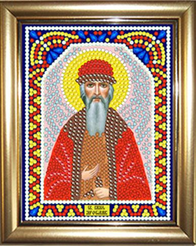 ИМРА5-106 Алмазная мозаика ТМ НАСЛЕДИЕ с рамкой "Икона князя Ярослава Мудрого"