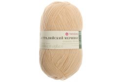 Пряжа ПЕХОРКА Австралийский меринос // 001 // 442 // Натуральный