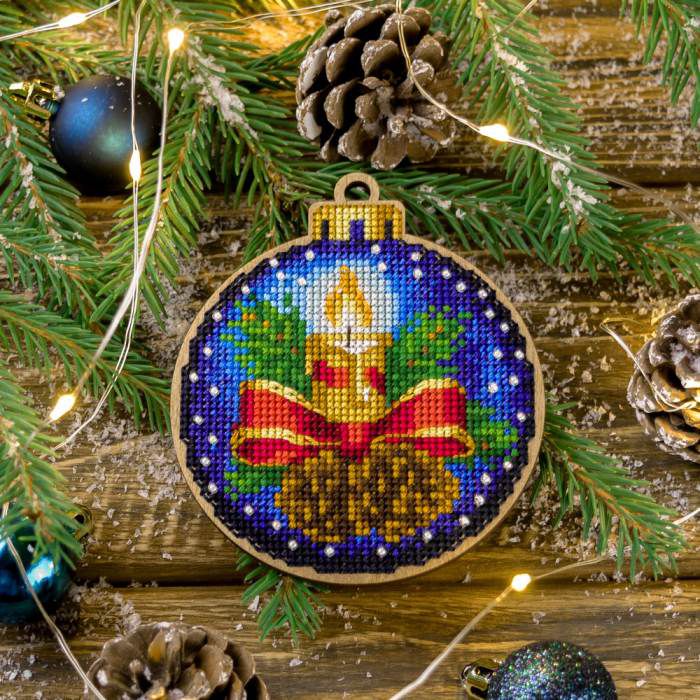 Набор для вышивания нитками по дереву "Волшебная страна" FLW-002, 8,5х10см