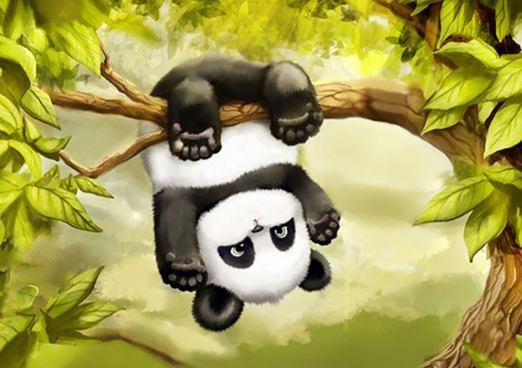 Ag 005 Алмазная мозаика Гранни "Маленькая панда"