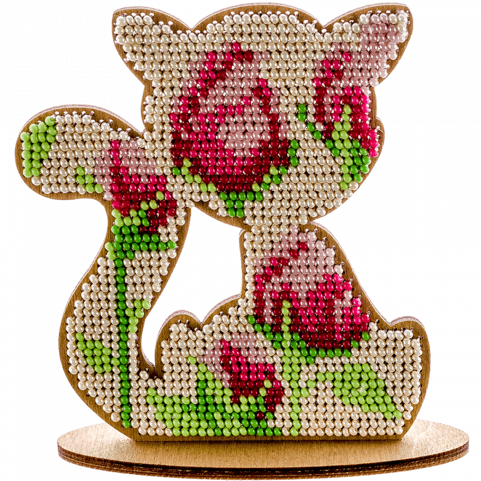 Набор для вышивания бисером по дереву ВОЛШЕБНАЯ СТРАНА FLK-111, 9.5*10.5см