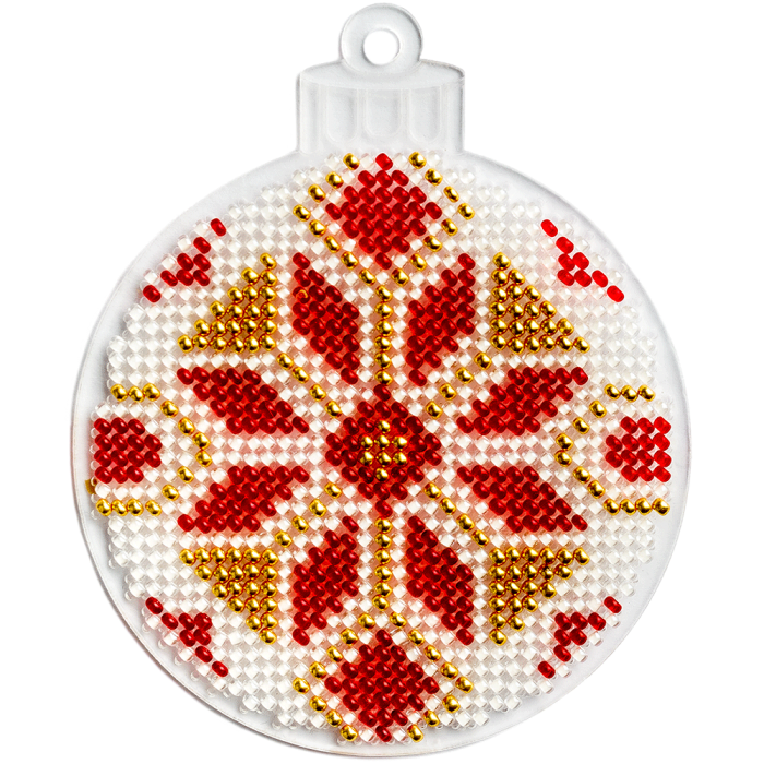 Набор для вышивания бисером на пластиковой основе ВОЛШЕБНАЯ  СТРАНА FLPL-018 7.5*9см