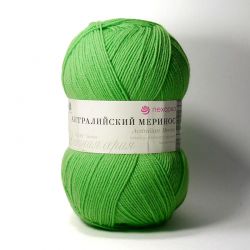 Пряжа ПЕХОРКА Австралийский меринос // 001 // 65 // Экзотика