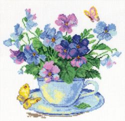 2-01 Набор для вышивания Алиса "Утренние цветы"