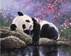 GX25108 Картина по номерам PAINTBOY "Панда у воды"