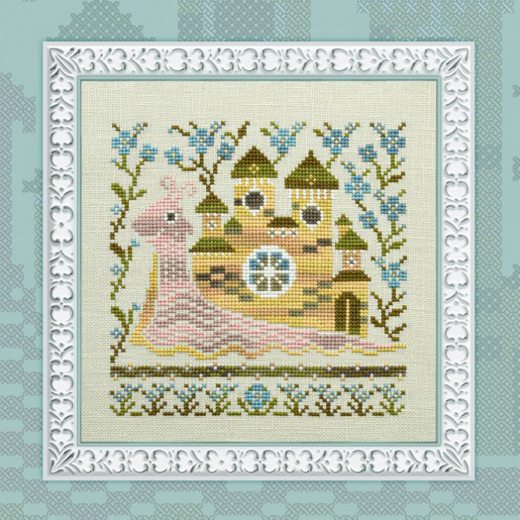 0132-УДН-Н-3Bf Набор для вышивания СОВИНЫЙ ЛЕС "Улиточные домики. Незабудки"