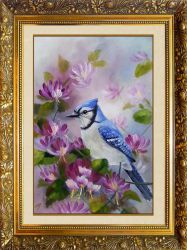 F-200 Алмазная мозаика МИЛАТО "Сойка пересмешница"