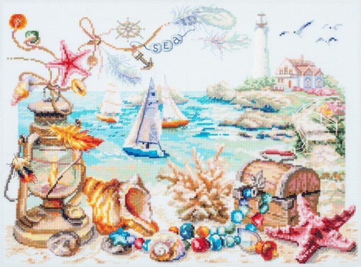 120-400 Набор для вышивания Чудесная игла "Морской бриз"