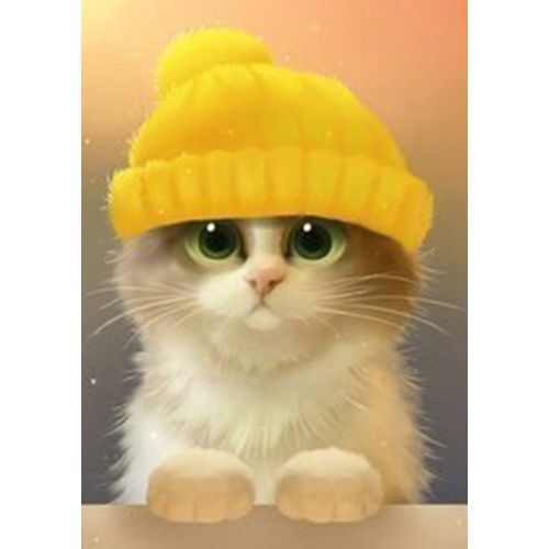 Ag 004 Алмазная мозаика Гранни "Милый котик"