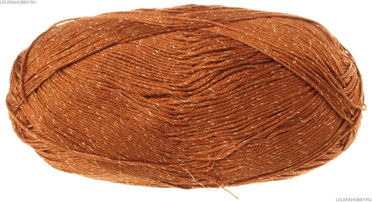 Пряжа ПЕХОРКА Блестящее лето // 006 // 416 // Светло-коричневый