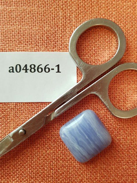 Магнит для игл (Кабошоны из агата голубого квадрат, 20*20*6мм) а04866-1