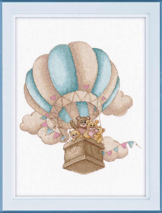 1222 Набор для вышивания ОВЕН "На воздушном шаре"