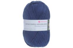 Пряжа ПЕХОРКА Кроссбред Бразилии // 020 // 156 // Индиго
