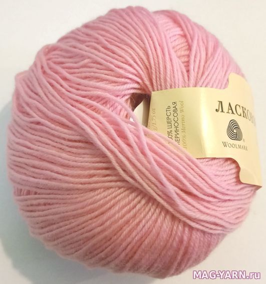 Пряжа ПЕХОРКА Ласковое детство // 070 // 180 // Светлая бегония