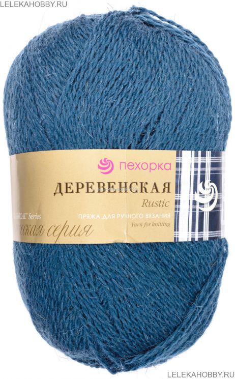Пряжа ПЕХОРКА Деревенская // 057 // 14 // Морская волна