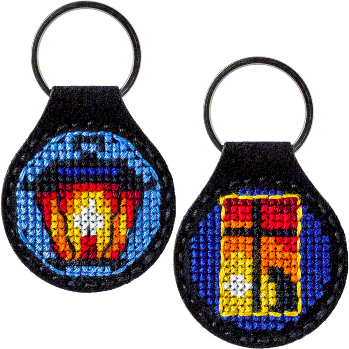 Набор для вышивания нитками на искусственной коже ВОЛШЕБНАЯ СТРАНА FLHL-017 4*9.5см