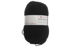 Пряжа ПЕХОРКА Народная // 081 // 02 // Черный