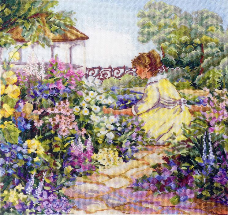 08.004.04 Набор для вышивания Марья Искусница "Садовница"