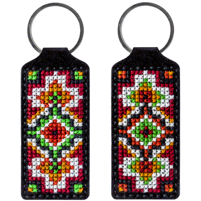 Набор для вышивания нитками на искусственной коже ВОЛШЕБНАЯ СТРАНА FLHL-018 3*13.5см