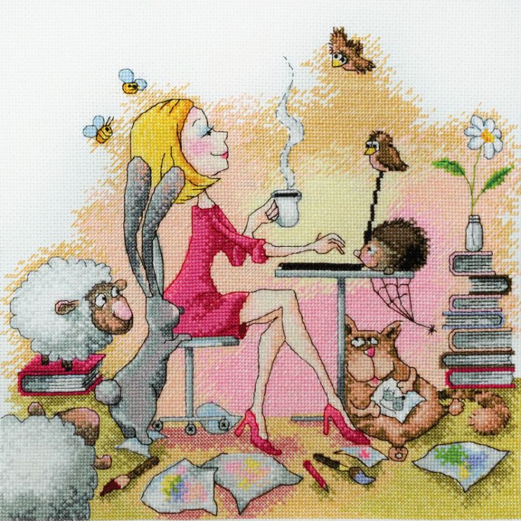 15.001.20 Набор для вышивания Марья Искусница "Творческая натура" по рисунку Elina Ellis