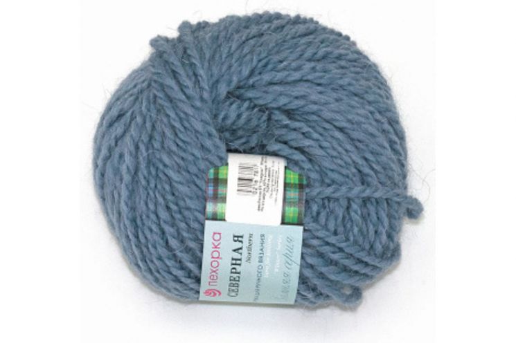 Пряжа ПЕХОРКА Северная // 056 // 39 // Серо-голубой