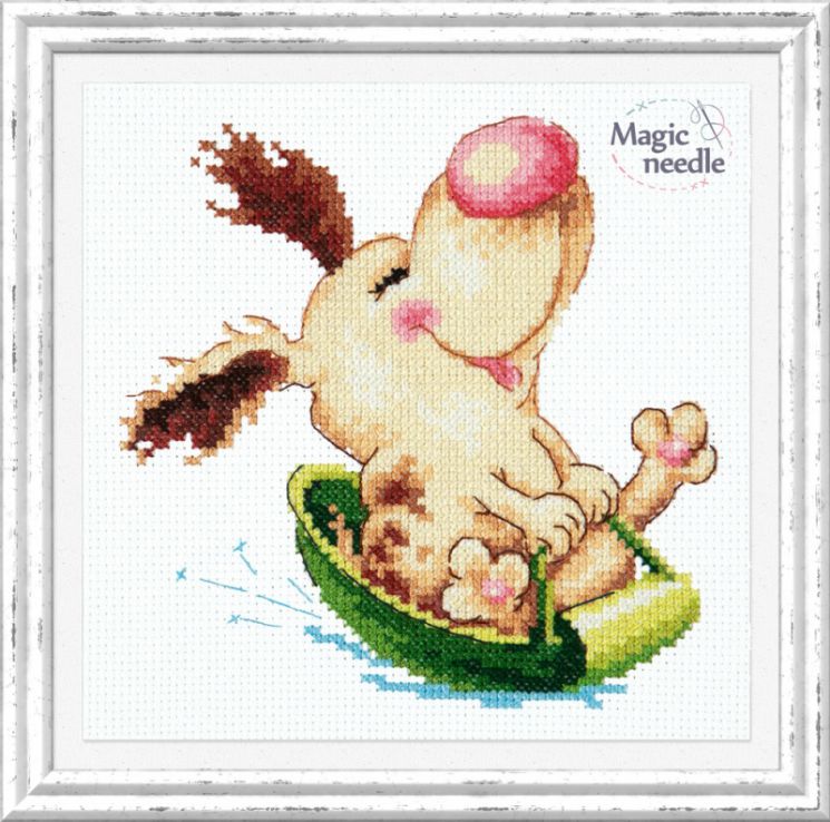 16-20 Набор для вышивания Чудесная игла "ЩЕНЯЧИЙ ВОСТОРГ"