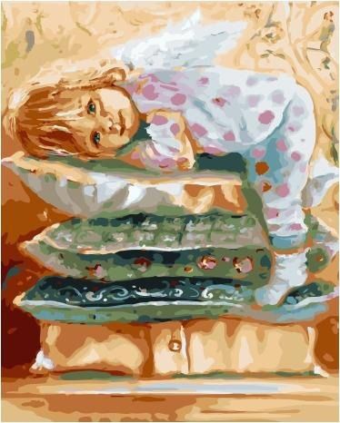 PK59008 Картина по номерам PAINTBOY "Мой милый ангел" (Логинова Аннет) Эксклюзив