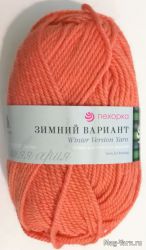 Пряжа ПЕХОРКА Зимний вариант // 016 // 396 // Настурция