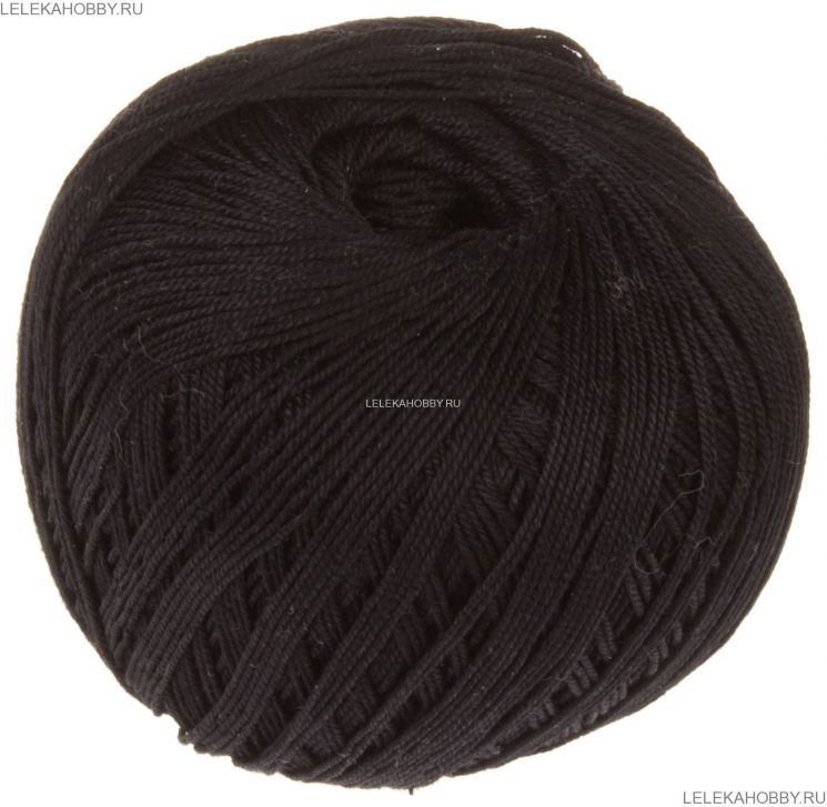 Пряжа ПЕХОРКА Ажурная // 002 // 02 // Черный