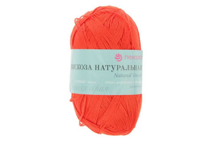 Пряжа ПЕХОРКА Вискоза натуральная // 010 // 06 // Красный