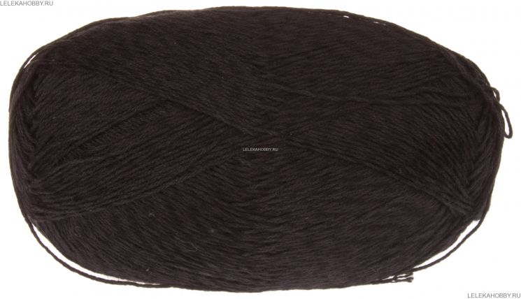 Пряжа ПЕХОРКА Жемчужная // 015 // 02 // Черный