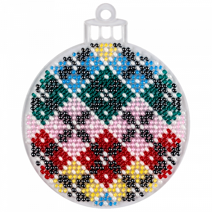 Набор для вышивания бисером на пластиковой основе ВОЛШЕБНАЯ  СТРАНА FLPL-036 7.5*9см