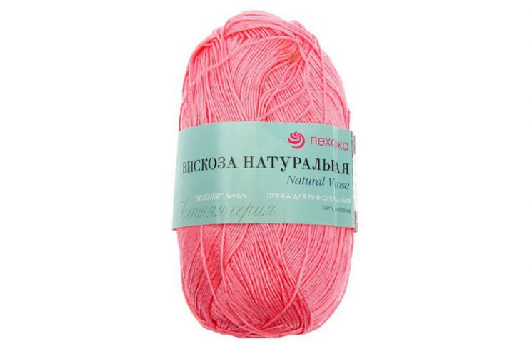 Пряжа ПЕХОРКА Вискоза натуральная // 010 // 125 // Камелия