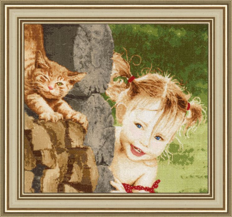 ЧМ-058 Набор для вышивания Золотое Руно "Озорница"