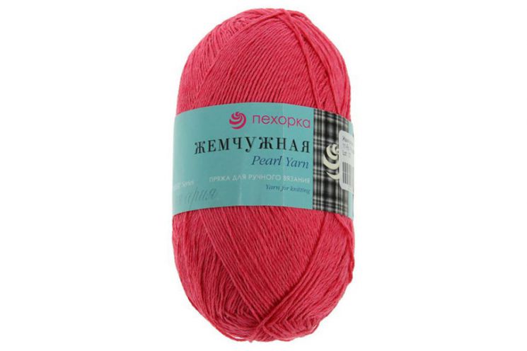 Пряжа Жемчужная // 015 // 11 // Ярко-розовый