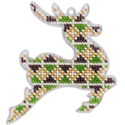 Набор для вышивания бисером на пластиковой основе ВОЛШЕБНАЯ  СТРАНА FLPL-044 9*10см