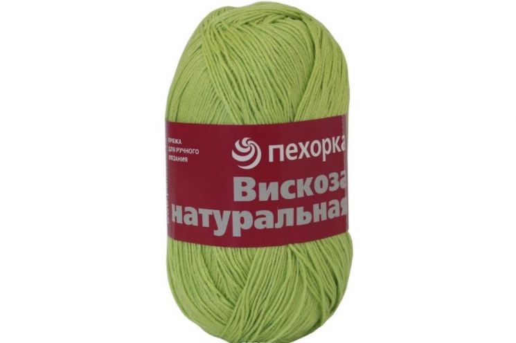 Пряжа ПЕХОРКА Вискоза натуральная // 010 // 483 // Незрелый лимон