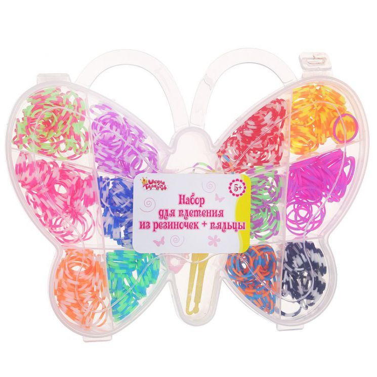 СЛ.1073021 Набор резиночек двухцветных 
