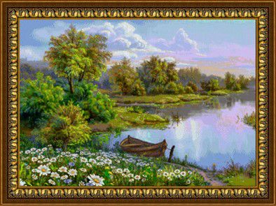 Алмазная мозаика Милато "На реке" R-897