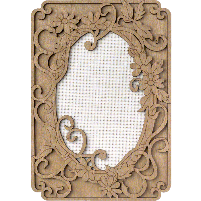 Заготовка для вышивания нитками на канве FLH-011 14*20см