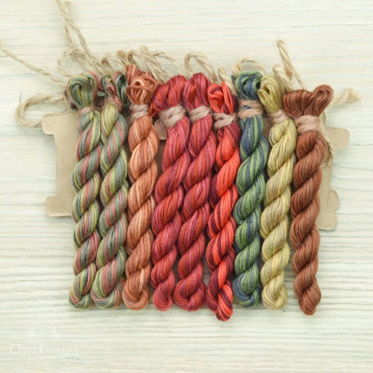 НМул-МГ137-2282 Набор ниток OwlForest для схемы «Древо познания» (ПНК)