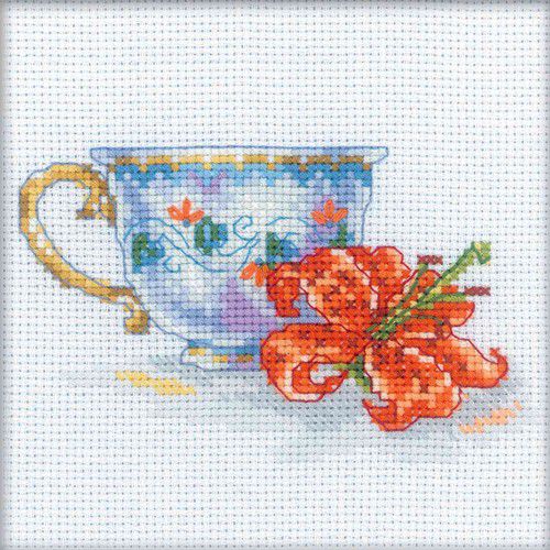 Набор для вышивания крестом РТО "Чашка и лилия" ЕН308