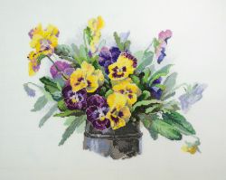 06.002.39 Набор для вышивания Марья Искусница "Анютины глазки"