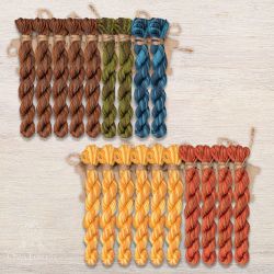 НМул-ИМП163-3401-5 Набор ниток OwlForest для схем «Индейские мотивы» (DMC) 5 цветов "Панно" 40 каунт в 1 нить