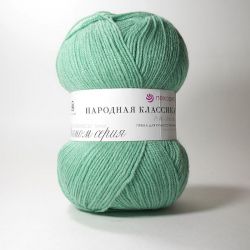 Пряжа ПЕХОРКА Народная классика // 106 // 581 // Светлый изумруд
