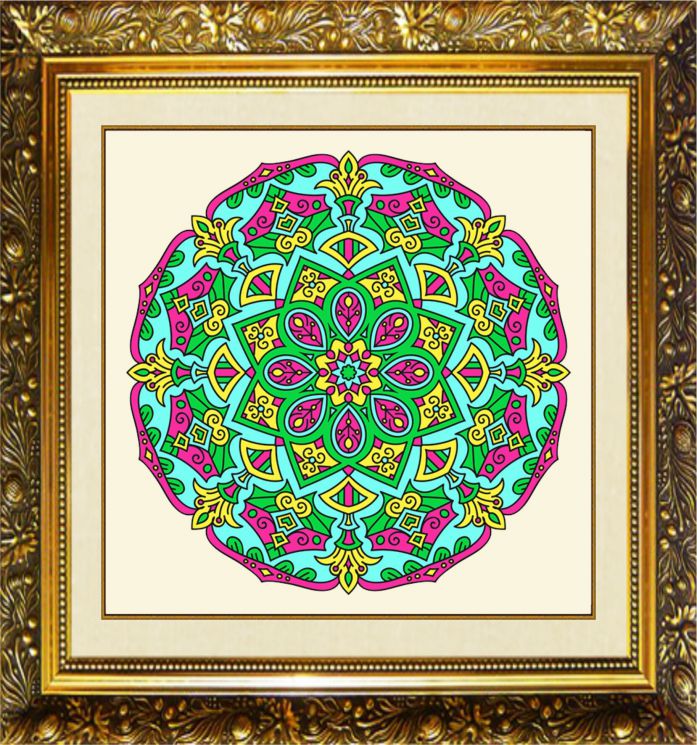 Алмазная мозаика МИЛАТО "Мандала Здоровье" MD-004 