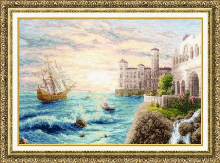 ММ-025 Набор для вышивания Золотое Руно "Морской прибой"