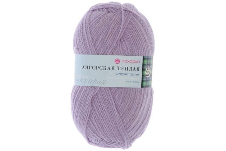 Пряжа ПЕХОРКА Ангорская тёплая // 100 // 25 // Кристалл